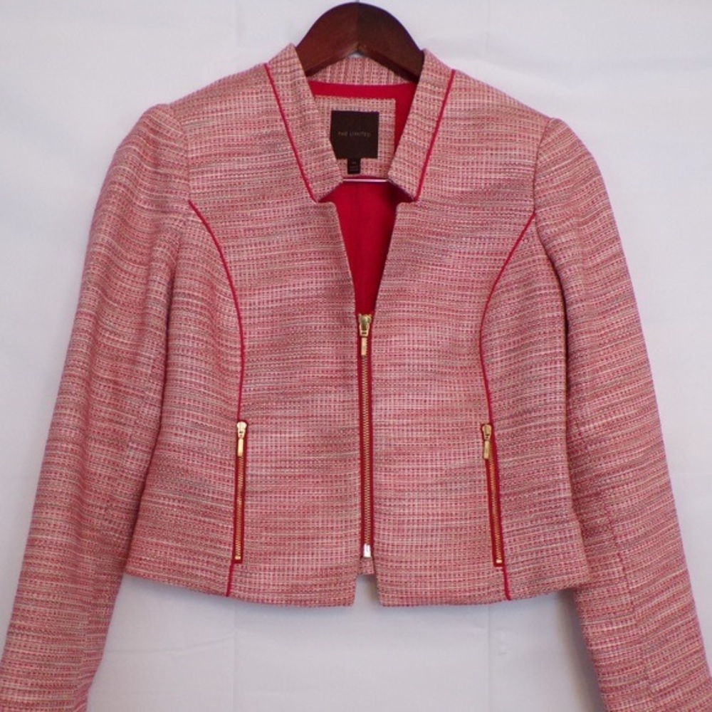 The Limited tweed boucle blazer